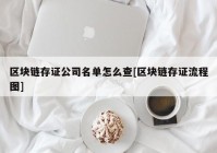 区块链存证公司名单怎么查[区块链存证流程图]